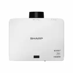 Проектор SHARP 60006066 P601Q, Laser Phosphor, 1-chip DLP, 4K UHD 3840 x 2160, 16:9, 6000AL, 3000000:1, Motorized zoom x1.6, Projection distance 1.6 – 8m, 2x HDMI, HDBaseT, LAN, USB, RS232, Audio Out, DICOM Simulation, 3D ready, IP5X/IP6X rated, Crestron RoomView, Speakers, White