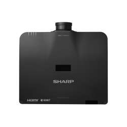 Проектор SHARP A104U-B, 3LCD Installation projector, Laser source, 16:10, WUXGA 1920x1200, 10000AL, 3M:1, Projection distance 0.7 – 50.9m, HDBaseT, 2x HDMI, LAN, RS232, Audio out, USB-A, Mini DIN 3pin, Keystone, Portrait, Black, XPA104U