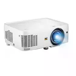 Проектор ViewSonic LS560W DC3 LED, Short Throw, 1280x800, WXGA , 3000 ANSI Lumens, 3M:1, 30000 hrs life, Throw Distance: 0.63m-1.58m, Image Size: 60"-300", Throw Ratio: 0.49, Keystone, 16ms input lag, HDMI, RS232, LAN, Audio In/Out, USB-A, Speaker, 360 degree projection, White