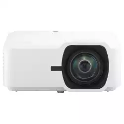 Проектор ViewSonic LS711HD, Short Throw Laser Installation Projector, 4000AL, 3M:1, FHD 1920x1080, Lens: F=2.8, f=7.51mm, Throw Ratio: 0.496, Throw Distance: 0.38- 3.29m, Keystone, 30/24dB (N/E), 2x HDMI, USB-A, RS232, Audio out, Speaker, 360° projection, Portrait, White