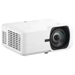 Проектор ViewSonic LS711HD, Short Throw Laser Installation Projector, 4000AL, 3M:1, FHD 1920x1080, Lens: F=2.8, f=7.51mm, Throw Ratio: 0.496, Throw Distance: 0.38- 3.29m, Keystone, 30/24dB (N/E), 2x HDMI, USB-A, RS232, Audio out, Speaker, 360° projection, Portrait, White