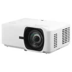 Проектор ViewSonic LS711HD, Short Throw Laser Installation Projector, 4000AL, 3M:1, FHD 1920x1080, Lens: F=2.8, f=7.51mm, Throw Ratio: 0.496, Throw Distance: 0.38- 3.29m, Keystone, 30/24dB (N/E), 2x HDMI, USB-A, RS232, Audio out, Speaker, 360° projection, Portrait, White
