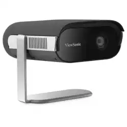 Проектор ViewSonic M1MaxN, Smart LED Portable projectorr, FHD 1920x1080, 500LL, 150000:1, Throw ratio: 1.2, Optical zoom: Fixed, Throw distance: 0.8 - 2.67m, HDMI, USB-C, USB-A, Audio out, Speaker, WiFi, BT, H/V Keystone, 360° projection, Smart stand, Integrated battery, Google TV, Black/Grey