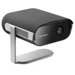Проектор ViewSonic M1MaxN, Smart LED Portable projectorr, FHD 1920x1080, 500LL, 150000:1, Throw ratio: 1.2, Optical zoom: Fixed, Throw distance: 0.8 - 2.67m, HDMI, USB-C, USB-A, Audio out, Speaker, WiFi, BT, H/V Keystone, 360° projection, Smart stand, Integrated battery, Google TV, Black/Grey