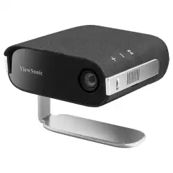 Проектор ViewSonic M1S, Portable LED projector, WVGA 854x480, 360 LED Lumens, 120000:1, Lens: F=1.7, f=5.5mm, Throw Ratio: 1.2, Image Size: 24"-100", HDMI, USB-C, USB-A, 360° projection, Keystone, Harman Kardon speakers, Built-in Battery