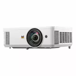 Проектор ViewSonic PS502W, Short throw, WXGA 1280x800, 4000ALumens, 15000:1, 240W UHP Lamp, Throw ratio: 0.52m, Image size: 60"-300", Keystone, 25/34dB, Input Lag: 33.2ms, 2x HDMI, USB-A, RS232, LAN, Audio In/Out, Speaker, White