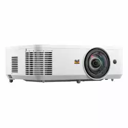 Проектор ViewSonic PS502W, Short throw, WXGA 1280x800, 4000ALumens, 15000:1, 240W UHP Lamp, Throw ratio: 0.52m, Image size: 60"-300", Keystone, 25/34dB, Input Lag: 33.2ms, 2x HDMI, USB-A, RS232, LAN, Audio In/Out, Speaker, White