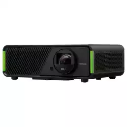 Проектор ViewSonic X2-4K Pro, Short Throw Smart LED Home projector, 0.65" DMD chip, built-in Google TV, 4K-UHD HDR, 3300LL, Optical zoom 1.2x, Throw distance 0.92m- 2.2m, 2x HDMI, USB-C, WiFi Input, USB-A, RS232, Audio in/out, Harman Kardon Speakers, Black