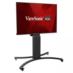 Стойка за дисплеи ViewSonic VB-CNM-003 Стойка тип количка с регулиране на височина до 70см и наклон до 90 градуса, за дисплеи от 42 inch до 86 inch. Функция за избягване на удари (сензор)