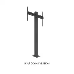 Стойка за дисплей OMB 09231 WINDOW STAND PORTRAIT 400x400 (BOLT DOWN), for 32" - 65" displays, Max weight 50kg, VESA Min 200x200 and Max 400x400, Portrait orientation, Hidden cables, Manually Height Adjustable, Black                          