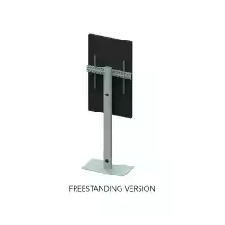 Стойка за дисплей OMB 09232 WINDOW STAND LANDSCAPE (FREESTANDING), for 32" - 65" displays, Max weight 50kg, VESA Min 200x200 and Max 600x400, Landscape orientation, Hidden cables, Manually Height Adjustable, Black