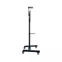 Стойка за дисплей тип количка OMB 07147 FIX TROLLEY, for 46" - 90" displays, Max weight 80kg, VESA Min 200x200 and Max 800x600, Easy hanging, Hidden cables, With wheels, Manually Height Adjustable, Black