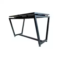 Стойка за дисплей тип маса OMB 09202 TABLE LEGS 43 BK, for 43" touch display, Iron legs, Max weight 80kg, Face up orientation, Hidden cables, Black