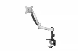 Стойка за монитори DMC-01 Arm Desk Mounting Clamp, VESA 75/100, up to 10kg, Swivel -90/+90, Tilt -20/90, 360 rotation, Arm Lift 33 cm, Silver