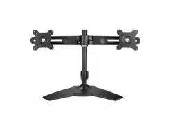 Стойка за монитори DMS-01D Desk Mounting Stand for Dual monitors, 2x15"-24", VESA 75/100, Capacity 2 x 12 kg, Swivel +20/-20, Tilt +20/-20, 360 Rotation
