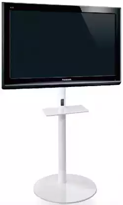 Стойка за под OMB PEDESTAL MAXI BL, 32"-50", Max 40kg, Min 100x100, Max 600x400, Hidden cables, Metal Shelf up to 6kg, Черна