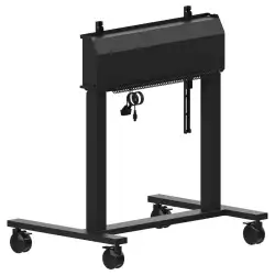 Стойка за под тип количка IIYAMA MD- CAR2031-B1, max. load 120kg (98"), Electric height adjustable 950mm range, center 850- 1800mm, max VESA 800x600, anti-collision, Wired control pad and software control from iiyama iLFD TExx series, Black