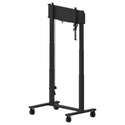 Стойка за под тип количка IIYAMA MD- CAR2031-B1, max. load 120kg (98"), Electric height adjustable 950mm range, center 850- 1800mm, max VESA 800x600, anti-collision, Wired control pad and software control from iiyama iLFD TExx series, Black