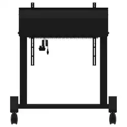 Стойка за под тип количка IIYAMA MD- CAR2031-B1, max. load 120kg (98"), Electric height adjustable 950mm range, center 850- 1800mm, max VESA 800x600, anti-collision, Wired control pad and software control from iiyama iLFD TExx series, Black
