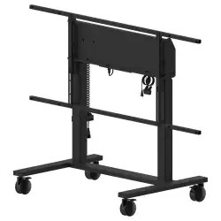 Стойка за под тип количка IIYAMA MD- CAR2031-B1, max. load 120kg (98"), Electric height adjustable 950mm range, center 850- 1800mm, max VESA 800x600, anti-collision, Wired control pad and software control from iiyama iLFD TExx series, Black                          