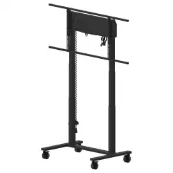 Стойка за под тип количка IIYAMA MD- CAR2031-B1, max. load 120kg (98"), Electric height adjustable 950mm range, center 850- 1800mm, max VESA 800x600, anti-collision, Wired control pad and software control from iiyama iLFD TExx series, Black