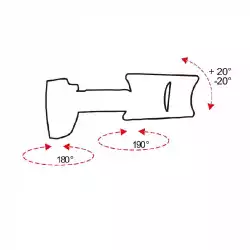 Стойка за стена OMB BISOLUTION 10- 40 inch, Max 20kg, Min 50x50, Max 200x200, two joints, Min Distance from Wall: 80 mm, Max Distance from Wall: 260 mm, Full Rotation, -20°/+20° Tilt,  Easy Tilt, Easy Hanging System, Hidden Cables, Black, product code: 06101