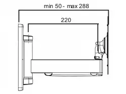 Стойка за стена OMB GYRO 2 EXTRA, 10"- 40", Max 25kg, Min VESA 75, Max VESA 200, Distance from wall - from 50mm to 290mm, 90° left/right turn, 90° rotation left/right, 10° down/ 10° up tilt, 360° rotation, Easy Hanging System, Aligning System, Easy Tilt, Черна product code: 06174