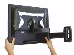 Стойка за стена OMB GYRO 3, 10"- 32", Max 20kg, Min VESA 75, Max VESA 200x100, Distance from wall - from 50mm to 346mm, 90° left/right turn, 360° rotation(arm), 90° rotation left/right, 10° down/ 10° up tilt, 360° rotation, Easy Tilt, Черна, product code: 06172