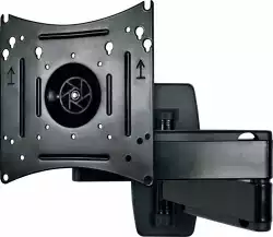 Стойка за стена OMB GYRO 3 EXTRA, 10"- 40", Max 25kg, Min VESA 75, Max VESA 200, Distance from wall - from 50mm to 376mm, 90° left/right turn, 360° rotation(arm), 90° rotation left/right, 10° down/ 10° up tilt, 360° rotation, Easy Tilt, Черна, product code: 06176