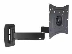 Стойка за стена OMB GYRO 3 EXTRA, 10"- 40", Max 25kg, Min VESA 75, Max VESA 200, Distance from wall - from 50mm to 376mm, 90° left/right turn, 360° rotation(arm), 90° rotation left/right, 10° down/ 10° up tilt, 360° rotation, Easy Tilt, Черна, product code: 06176