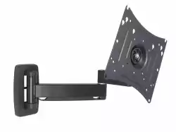 Стойка за стена OMB GYRO 3 EXTRA, 10"- 40", Max 25kg, Min VESA 75, Max VESA 200, Distance from wall - from 50mm to 376mm, 90° left/right turn, 360° rotation(arm), 90° rotation left/right, 10° down/ 10° up tilt, 360° rotation, Easy Tilt, Черна, product code: 06176