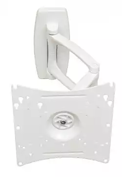 Стойка за стена OMB LUNAR 3, 10"- 40", Max 30kg, Min VESA 50, Max VESA 200, Distance from wall - from 55mm to 450mm, 90° left/right turn, 320° rotation(arm), 90° rotation left/right, 16° down/ 16° up tilt, 360° rotation, Aligning System, Easy Tilt, Бяла, product code: 16108