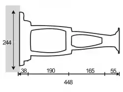 Стойка за стена OMB LUNAR 3, 10"- 40", Max 30kg, Min VESA 50, Max VESA 200, Distance from wall - from 55mm to 450mm, 90° left/right turn, 320° rotation(arm), 90° rotation left/right, 16° down/ 16° up tilt, 360° rotation, Aligning System, Easy Tilt, Бяла, product code: 16108