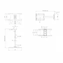 Стойка за стена OMB OLED 3 , 37-55 inch, Max 25kg, Min 200x200, Max 400x200, Full Rotation, Full Tilt, Min Distance from Wall: 55 mm, Max Distance from Wall: 636 mm Aligning System, Easy Tilt, Hidden Cables, Easy Hanging System, Black, product code: 06205
