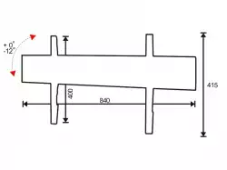 Стойка за стена OMB SLIM TILT 800, 40" - 80", Max 60kg, Min VESA 200, Max VESA 800x400, Distance from wall - 35 mm, 12° down tilt, Click Fix System, Черна, product code: 06129
