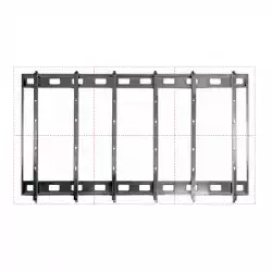 Стойка за видеостена OMB QUICK WALL 3x3 Landscape 55 inch, Max 30kg per display, Min 400x400, Max 600x400, Grey, product code: 07048