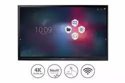 Тъч Дисплей AG Neovo IFP-7502 74.5 inch LED, IPS Panel, 3840x2160 UHD, 20-point IR Touch, 350cd/m2, USBx6, VGA, HDMIx3, HDMI-out, OPS, RS232, RJ45, Android 8.0, Dual core A73+Dual core A53 CPU, 3GB RAM, 16GB Storage, Speakers 2x16W, Meetboard Apps, wallmount and WiFi incl, interactive white board solution