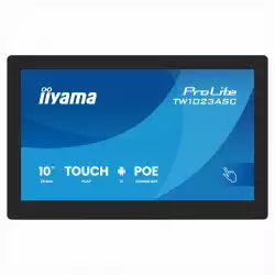 Tъч Компютър IIYAMA TW1023ASC-B3P, 10.1 inch IPS panel, PCAP 10-points touch, 16:10, 1280x800, 450cd/m2, 1000:1, HDMI, 4x USB, LAN, PoE, Mic, Audio In/Out, Android 13, 4GB, 32GB, WiFi, Webcam, 24/7, Black