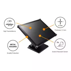 Тъч Монитор AG Neovo TX-1502 15 inch VA panel, Projective Capacitive 10 points touch monitor, XGA 1024x768, 350cd/m2, 5ms, VGA, Displayport, HDMI, 24/7, Metal Casing, IP 65 front