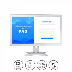 Тъч Монитор AG Neovo TX-2401 White, 23.8", VA Panel, Projected Capacitive touch, FHD 1920x1080, 250 cd/m2, 3000:1, 5ms, Anti Glare, 3H, IP 65, Windows 10, VGA, HDMI, DisplayPort, DC 12V 2.5A, Tilt, 24/7, VESA, Metal Casing, White
