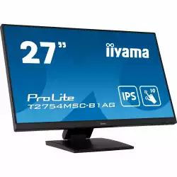 Тъч Монитор IIYAMA T2754MSC-B1AG 27 inch IPS LED, 1920x1080, 10 point projective capacitive Multi-Touch, 300cd/m2, 1000:1, 4ms, AG glass, VGA, HDMI, 1xUSB 3.0, Speakers, Anti-fingerprint Coating, VESA 100, Black