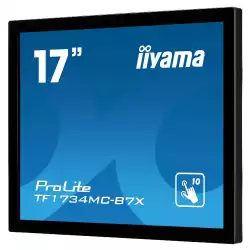 Тъч Монитор IIYAMA TF1734MC-B7X 17 inch TN LED Panel, OPEN FRAME, 1280x1024, 5:4, Projective Capacitive 10 point touch with Anti-Fingerprint coating, 315cd/m2, 5ms, 1000:1, VGA, HDMI, Displayport, IP65 front, Glass thickness 7 mm