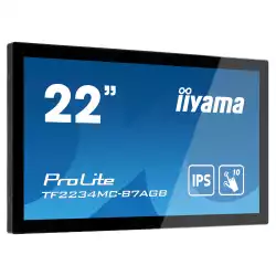 Тъч Монитор IIYAMA TF2234MC-B7AGB 21.5 inch Open Frame, 10-point Multi-Touch Projective Capacitive, IPS LED, 1920x1080, 300cd/m2, 8ms, Protection glass 6H, Bezel-Free, HDMI, VGA, DisplayPort, Anti-Glare coated glass