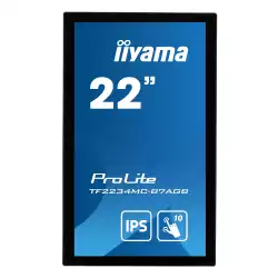 Тъч Монитор IIYAMA TF2234MC-B7AGB 21.5 inch Open Frame, 10-point Multi-Touch Projective Capacitive, IPS LED, 1920x1080, 300cd/m2, 8ms, Protection glass 6H, Bezel-Free, HDMI, VGA, DisplayPort, Anti-Glare coated glass