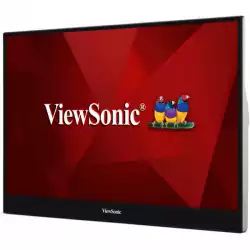 Тъч Монитор ViewSonic TD1655 15.6 inch Projected Capacitive, 10-point multi-touch, 1920 x 1080 SuperClear  IPS LED, 6.5ms, 250 nits, Mini HDMI, USB-C, speakers