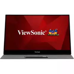 Тъч Монитор ViewSonic TD1655 15.6 inch Projected Capacitive, 10-point multi-touch, 1920 x 1080 SuperClear  IPS LED, 6.5ms, 250 nits, Mini HDMI, USB-C, speakers