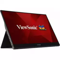 Тъч Монитор ViewSonic TD1655 15.6 inch Projected Capacitive, 10-point multi-touch, 1920 x 1080 SuperClear  IPS LED, 6.5ms, 250 nits, Mini HDMI, USB-C, speakers