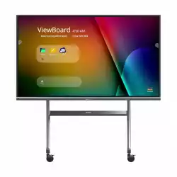 Тънка количка за дисплей ViewSonic VB- STND-009, Iron stand for 65" to 105" display, Swivel: 360 degree, Height adjust, 120 kg max, Plate: 15 kg max.                          