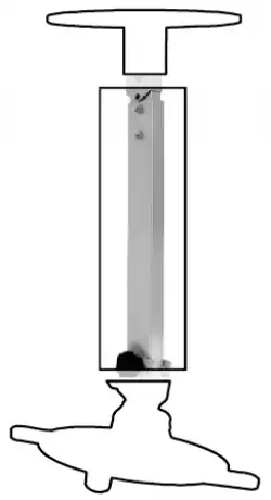 Удължителна колона OMB EXTENSION 500-900, за модела OMB MONOPROJECTOR. Added Distance from Ceiling - from 500mm to 900mm (Total distance from ceiling - from 645mm to 1045mm), Бяла, product code: 16082