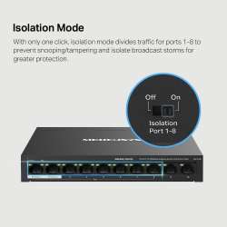 10-портов Gigabit Desktop/Rackmount комутатор Mercusys MS110P